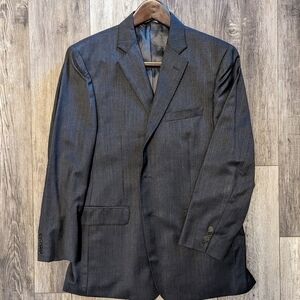 Charcoal Gray Ermenegildo Zegna Italian 2-Button Sport Coat 42R
